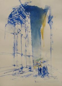 Jodhpur</br>Medium: Water Colour on paper</br>Size: 14''x21''