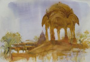 Jodhpur</br>Medium: Water Colour on paper</br>Size: 21''x14''