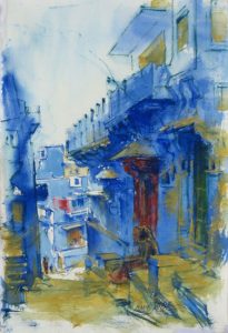 Jodhpur</br>Medium: Water Colour on paper </br>Size: 15''x11''
