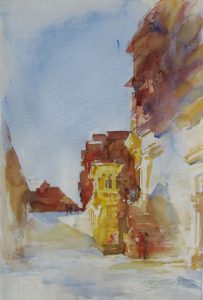 Jodhpur</br>Medium: Water Colour on paper </br>Size: 15''x11''