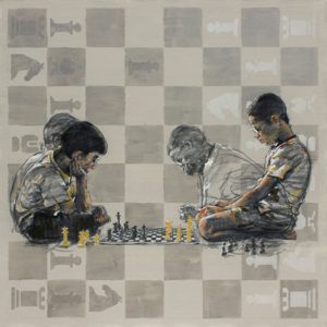 INFORMAL-I <i>SOLD</i></br>Acrylic on Canvas </br>36\'\'x36\'\'