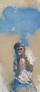 Knowledge <i>SOLD</i></br>Medium: Acrylic on Canvas</br>Size: 20''x48''