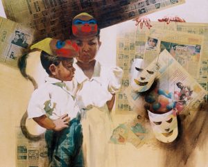 PLAY <i>SOLD</i></br>Acrylic on Canvas</br>42''x48'' </br>