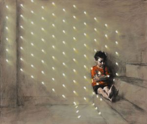 SUNS </br>Acrylic on Canvas</br>30''x36''  </br><i>SOLD</i>