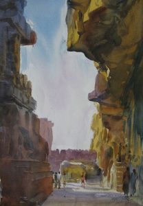 VERUL VI</br>Medium: Water Colour on paper</br>Size: 10''x14''