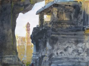VERUL III</br>Medium: Water Colour on paper</br>Size: 14''x10''