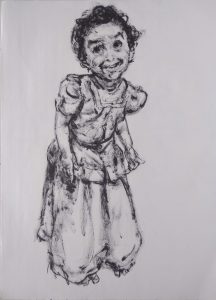 ANNAVI </br>Pen and Ink On Paper </br>21” x 29”