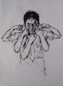 SANSKAR </br>Water Color on Paper </br>14 ” x 21”  